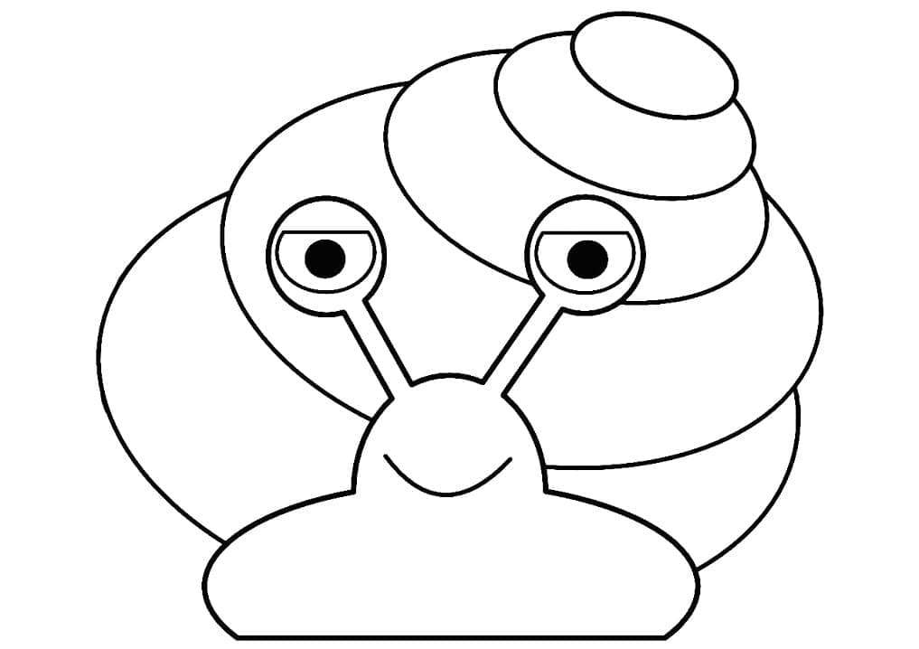 Peinture De Escargot Facile coloring page