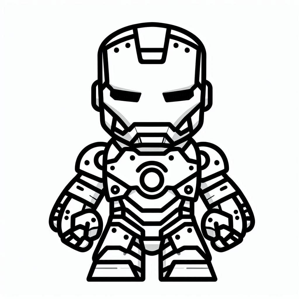 Coloriage Petit Iron Man