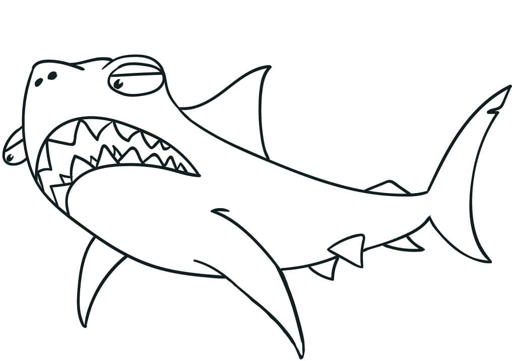 Coloriage Requin 1