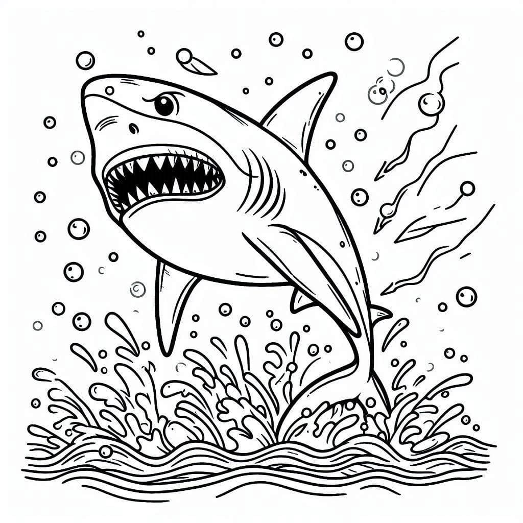 Requin Pour Les Enfants De 1 An coloring page