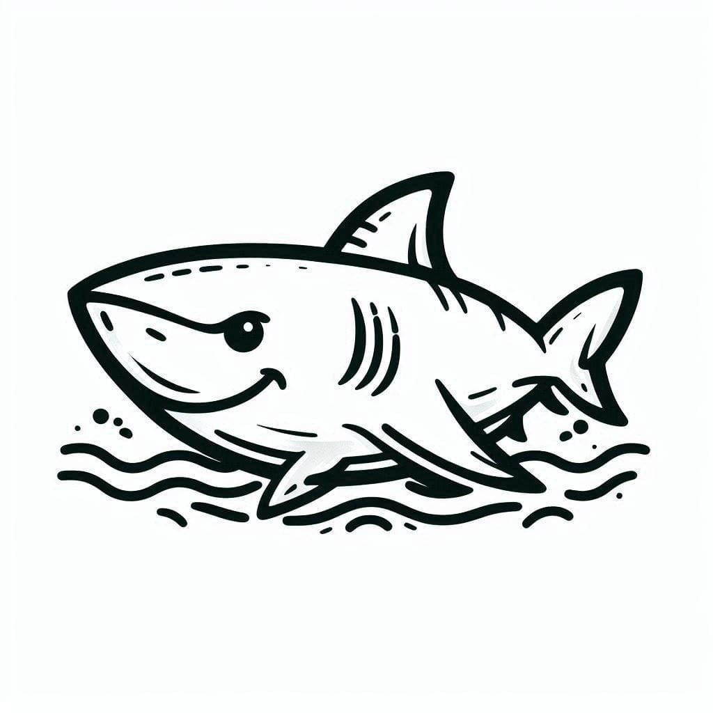 Requin Pour Les Enfants De 4 An coloring page