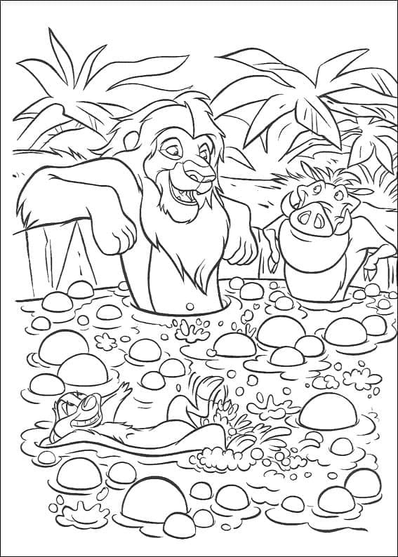 Roi Lion 2 coloring page