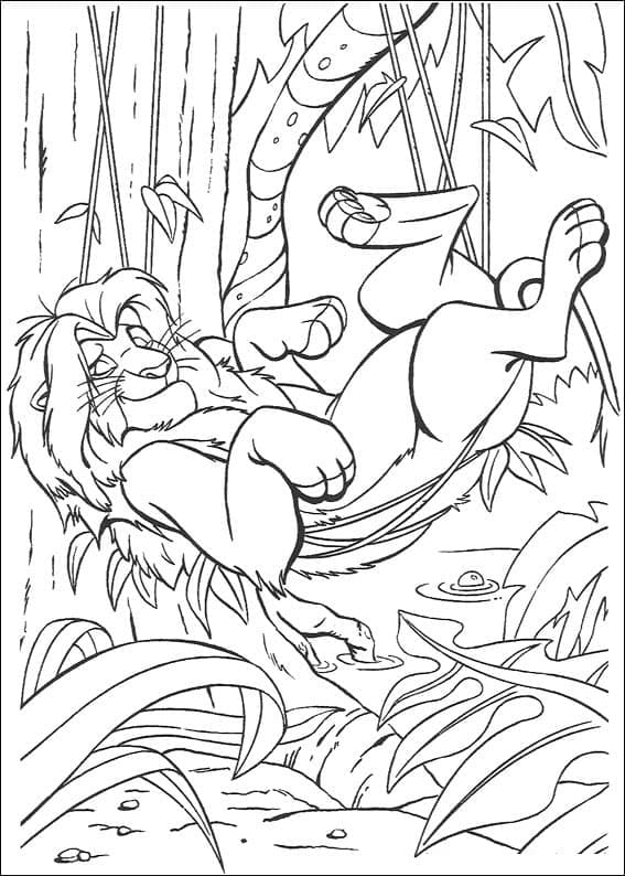 Roi Lion 3 coloring page