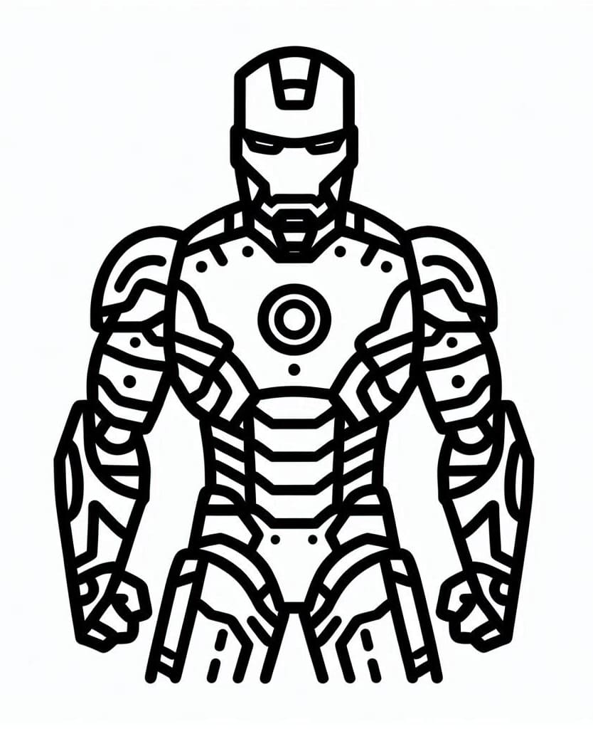 Coloriage Super-héros Iron Man
