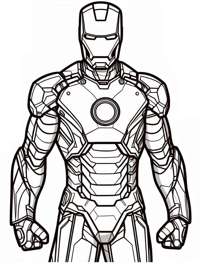Coloriage Tony Stark Iron Man
