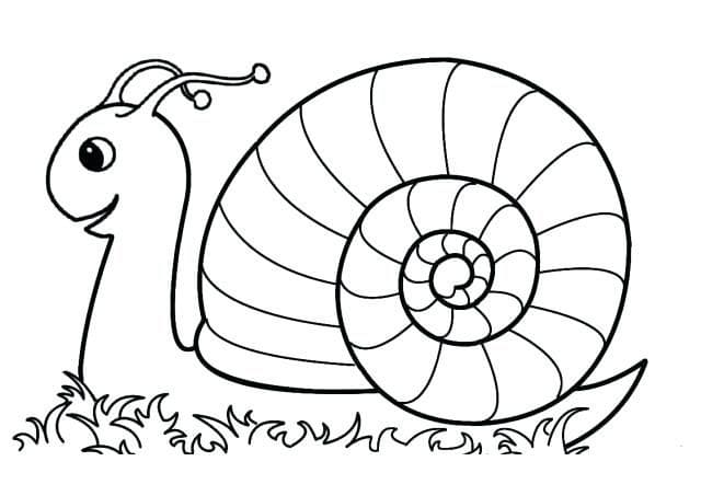 Un Escargot coloring page