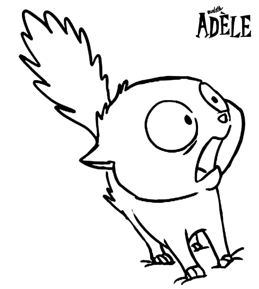 Ajax de Mortelle Adèle coloring page