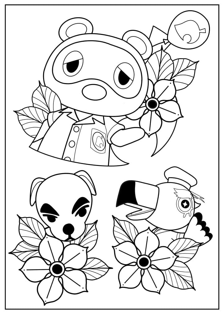 Animal Crossing Gratuit Pour Les Enfants coloring page