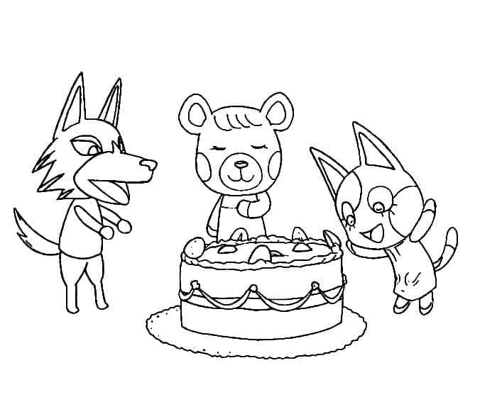 Animal Crossing Pour Les Enfants coloring page