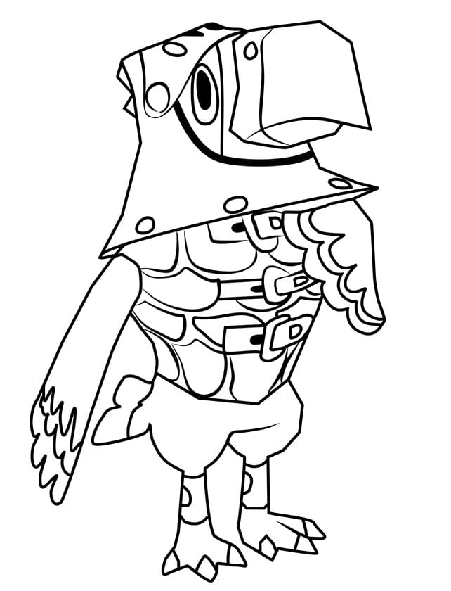 Animal Crossing Sterling coloring page
