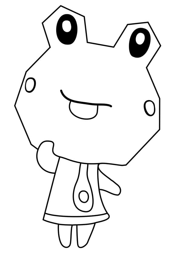Animal Crossing Sunny coloring page