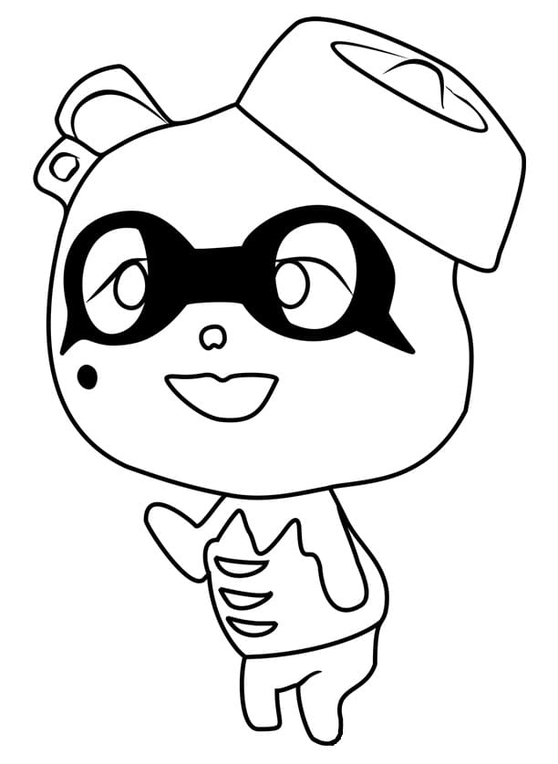 Animal Crossing Viche coloring page