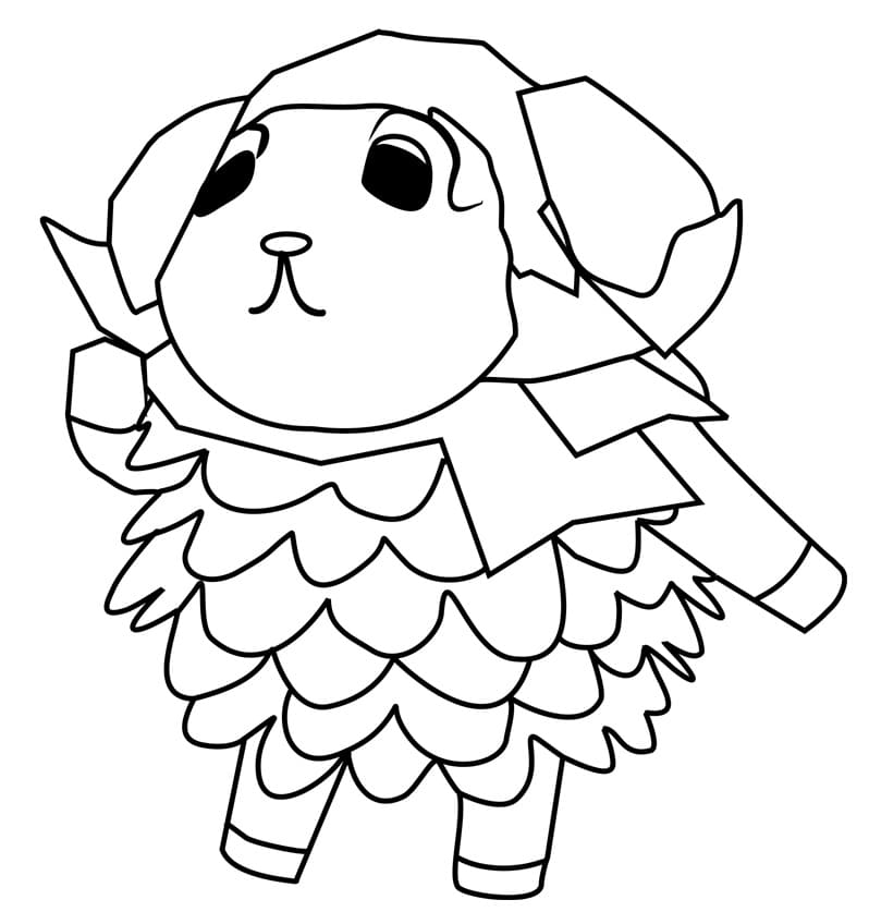 Coloriage Animal Crossing Willow