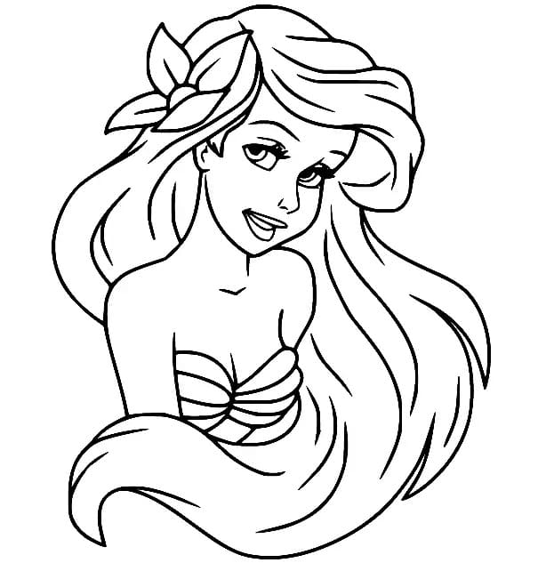 Ariel 2 coloring page