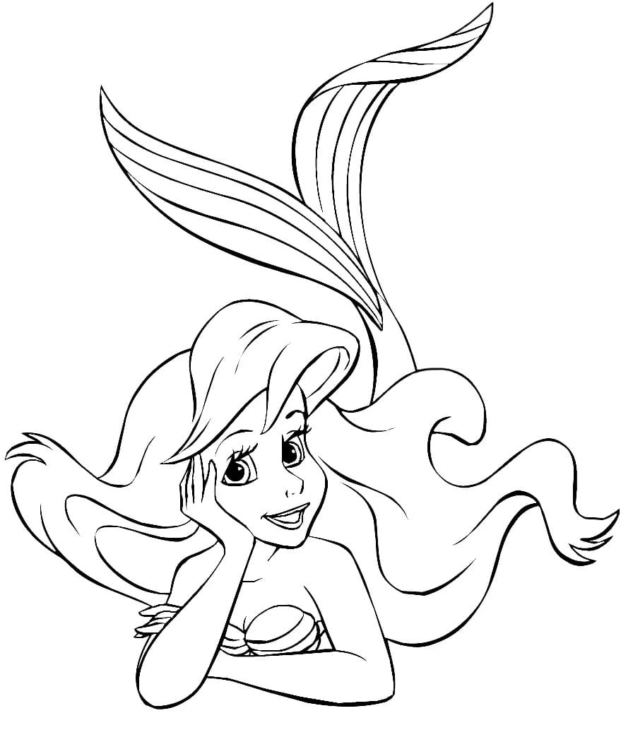 Ariel de Disney coloring page