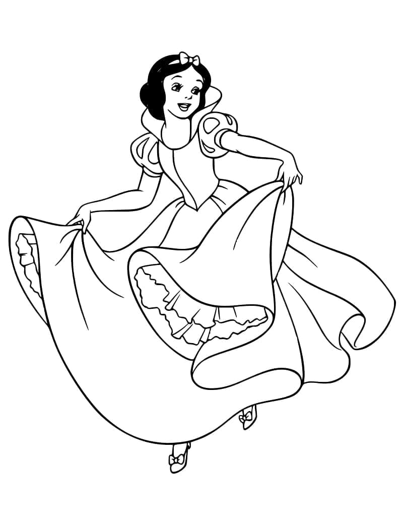 Blanche Neige de Disney coloring page