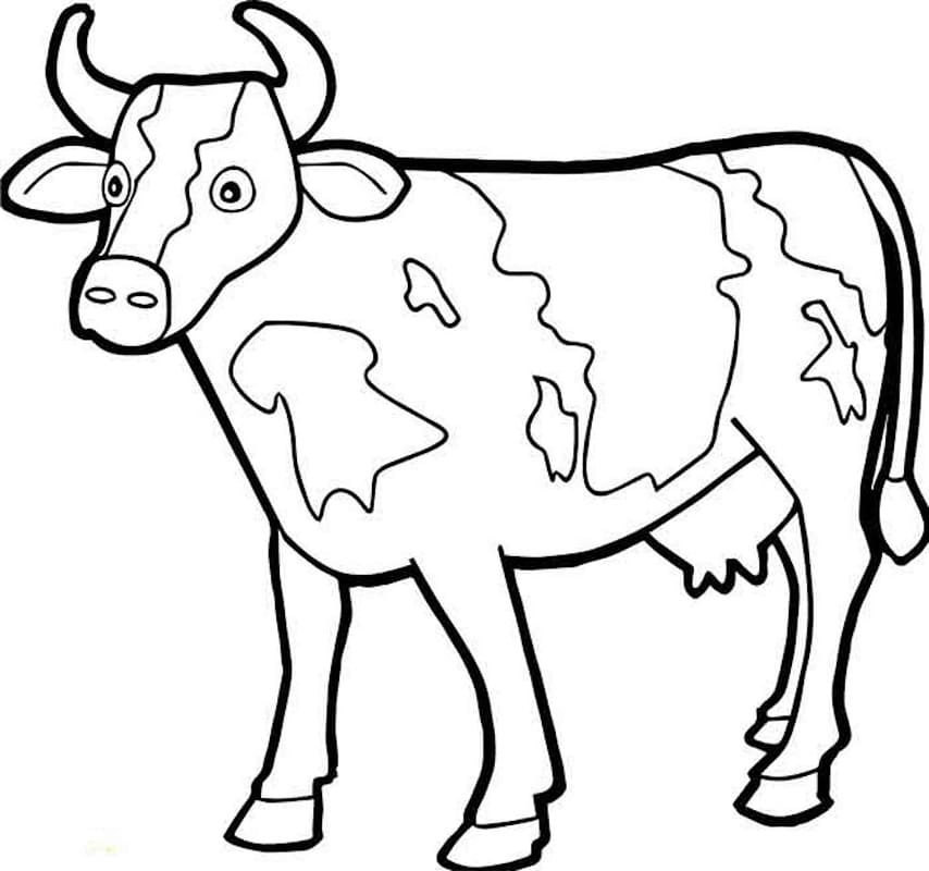 Coloriage Bonne Vache