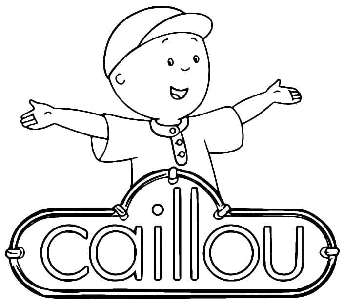 Caillou Joyeux coloring page