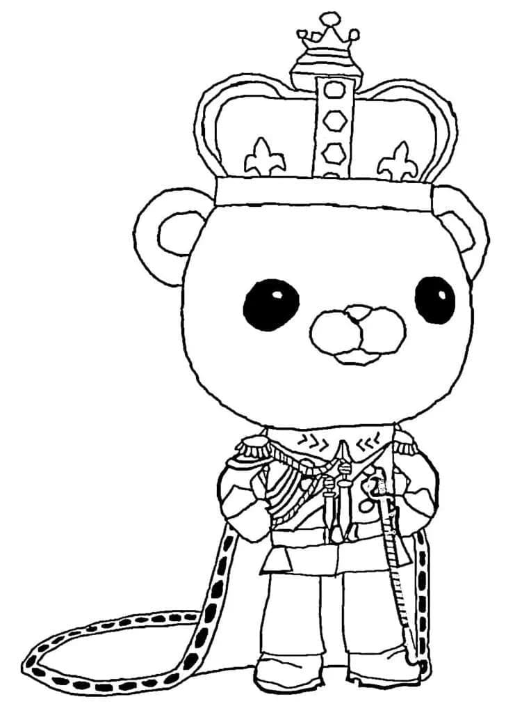 Capitaine Barnacles dans Octonauts coloring page