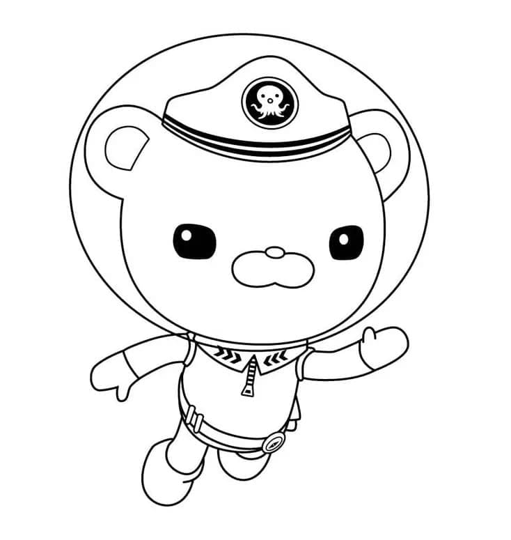 Capitaine Barnacles coloring page
