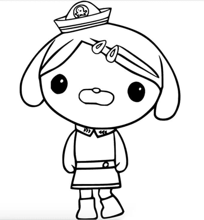 Cassy Octonauts coloring page