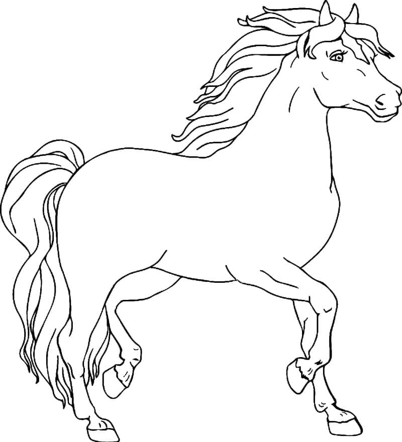 Cheval 10 coloring page