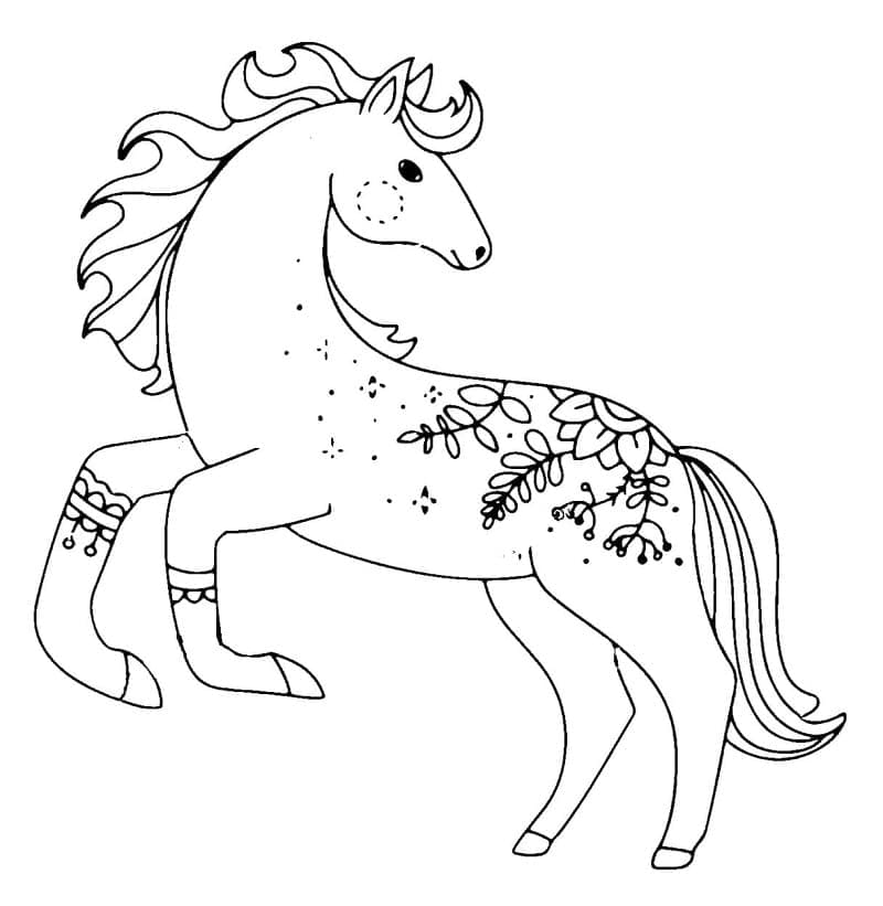 Cheval 7 coloring page