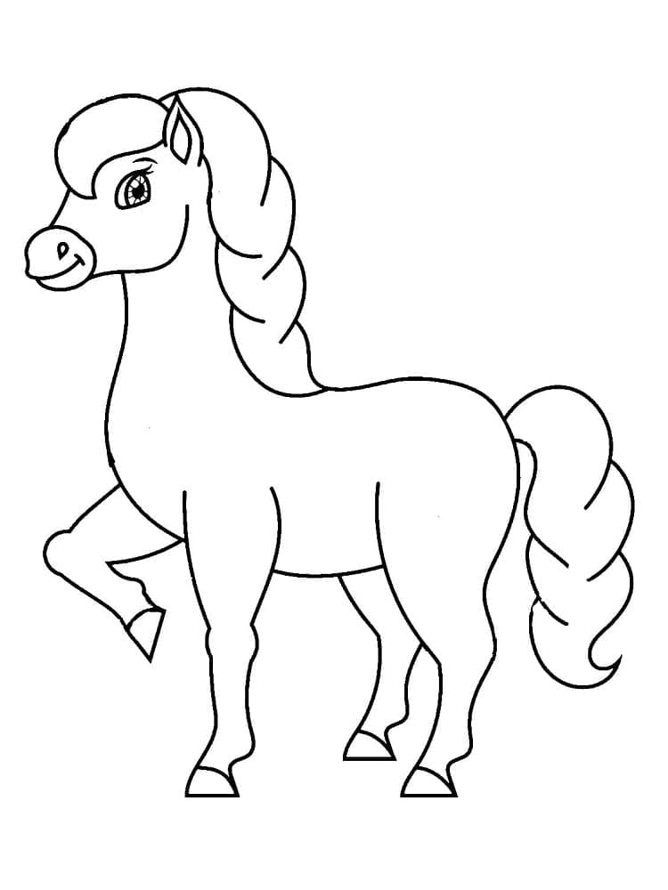 Cheval 8 coloring page
