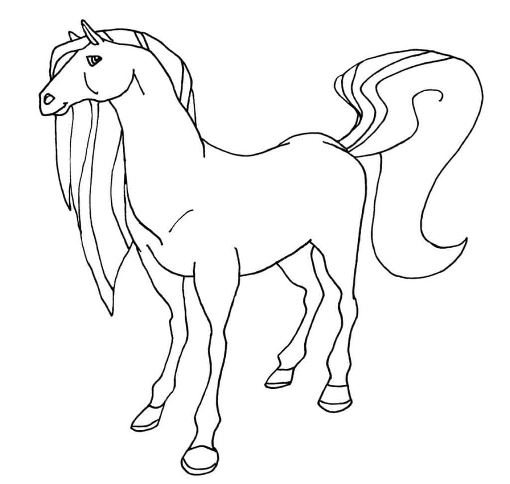 Cheval Génial coloring page