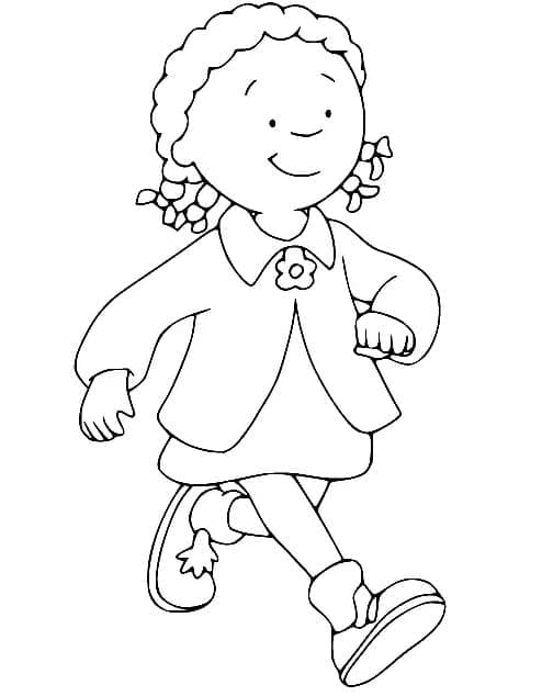 Clémentine mignonne coloring page