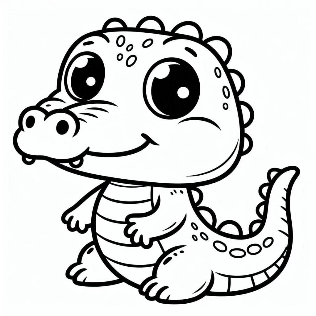 Crocodile Pour Les Enfants De 2 An coloring page