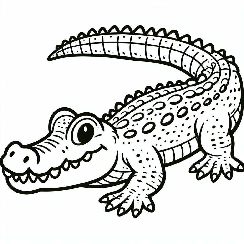 Crocodile Pour Les Enfants De 5 An coloring page