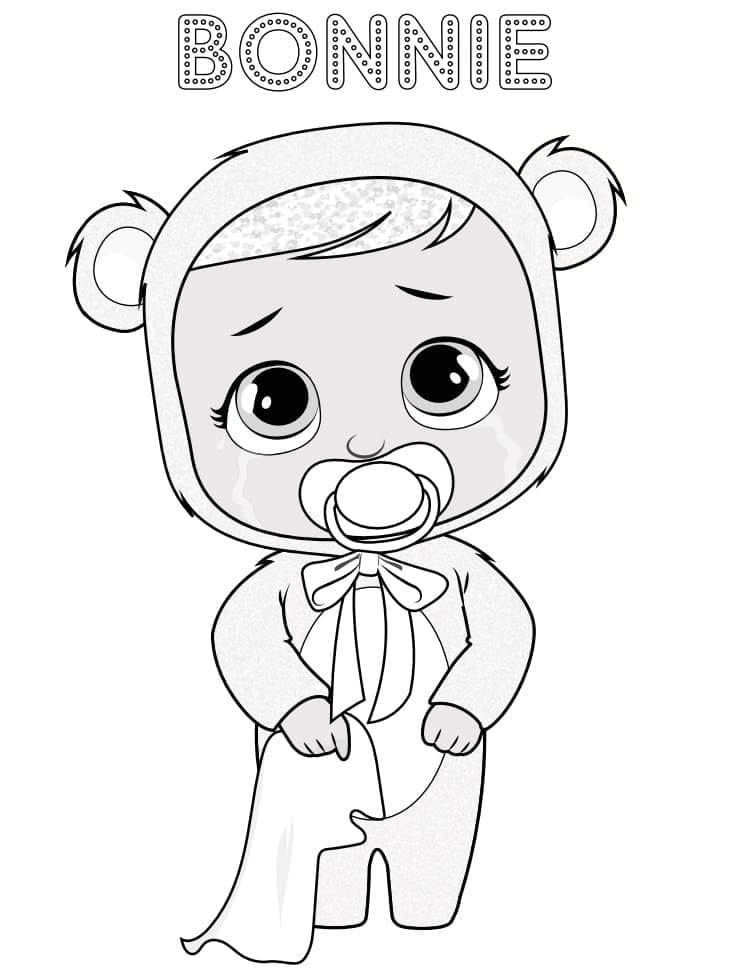 Cry Babies Bonnie coloring page