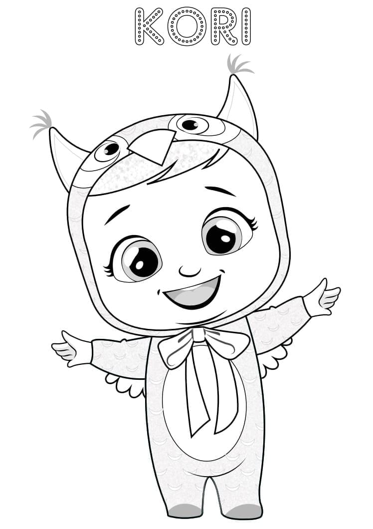 Cry Babies Kori coloring page
