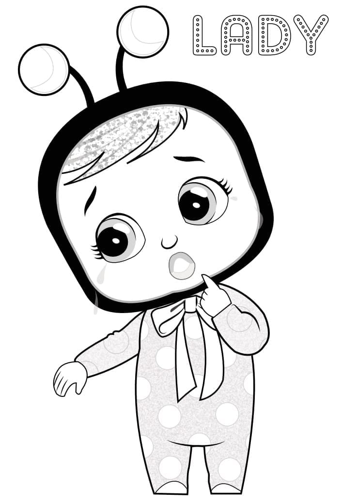Cry Babies Lady coloring page