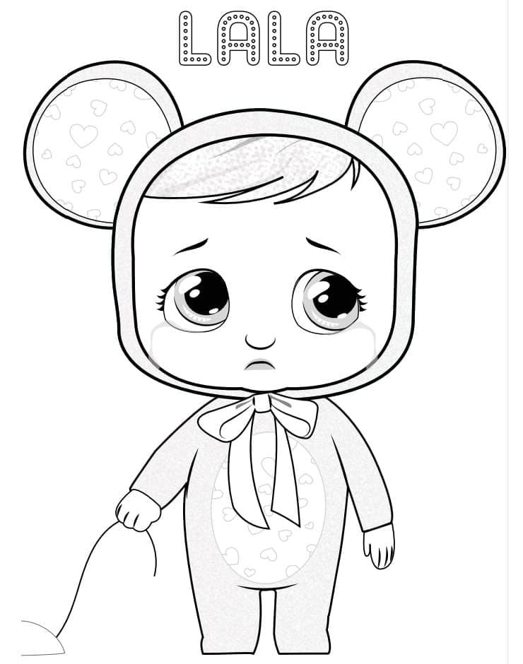 Cry Babies Lala coloring page