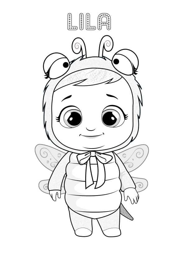 Cry Babies Lila coloring page