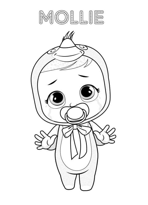 Cry Babies Mollie coloring page