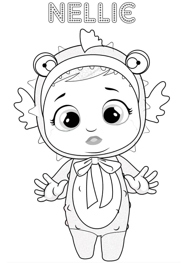 Cry Babies Nellie coloring page