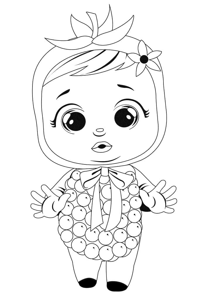 Cry Babies Raspberry coloring page