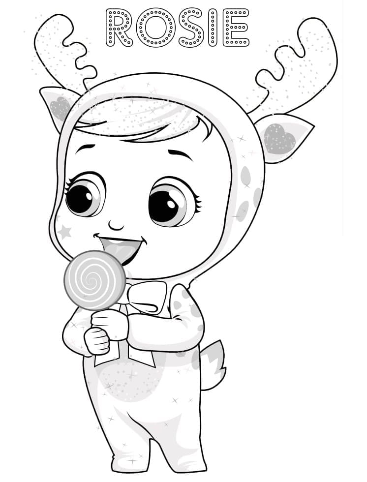 Cry Babies Rosie coloring page