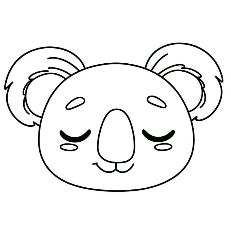 Dessin De Koala Visage coloring page