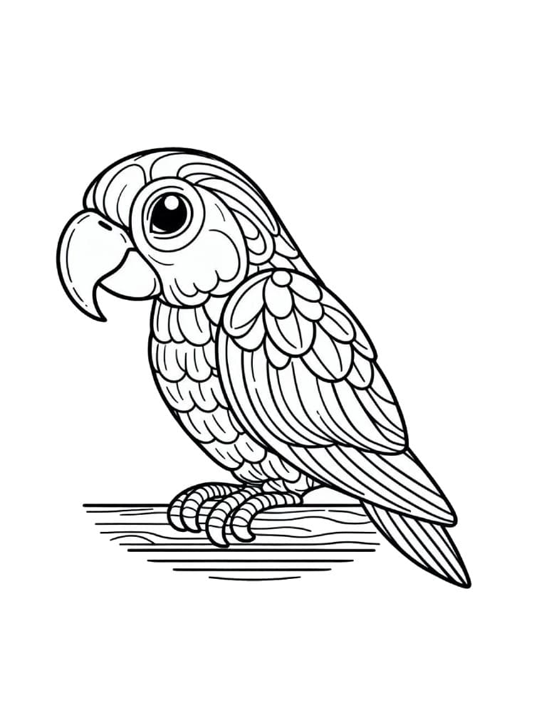 Dessin De Perroquet Mignon coloring page