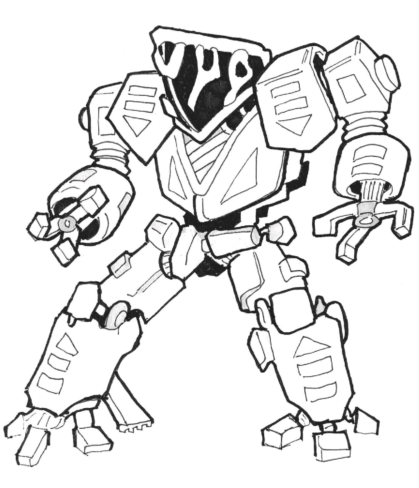 Dessin De Robot Gratuit Pour Les Enfants coloring page