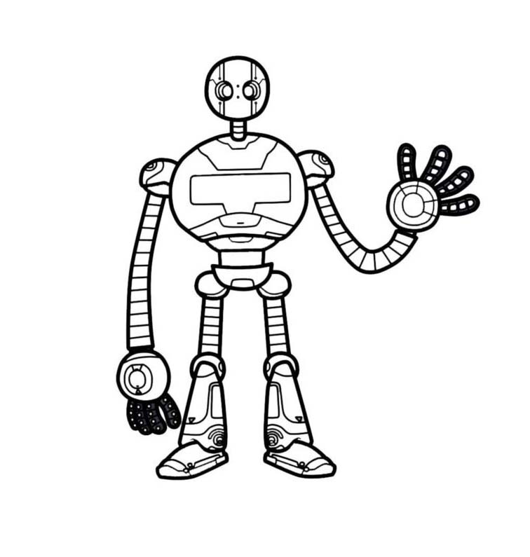 Dessin De Robot Pour Enfant coloring page