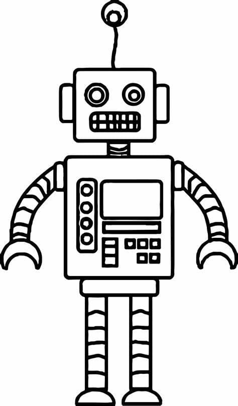 Dessin De Robot Simple coloring page