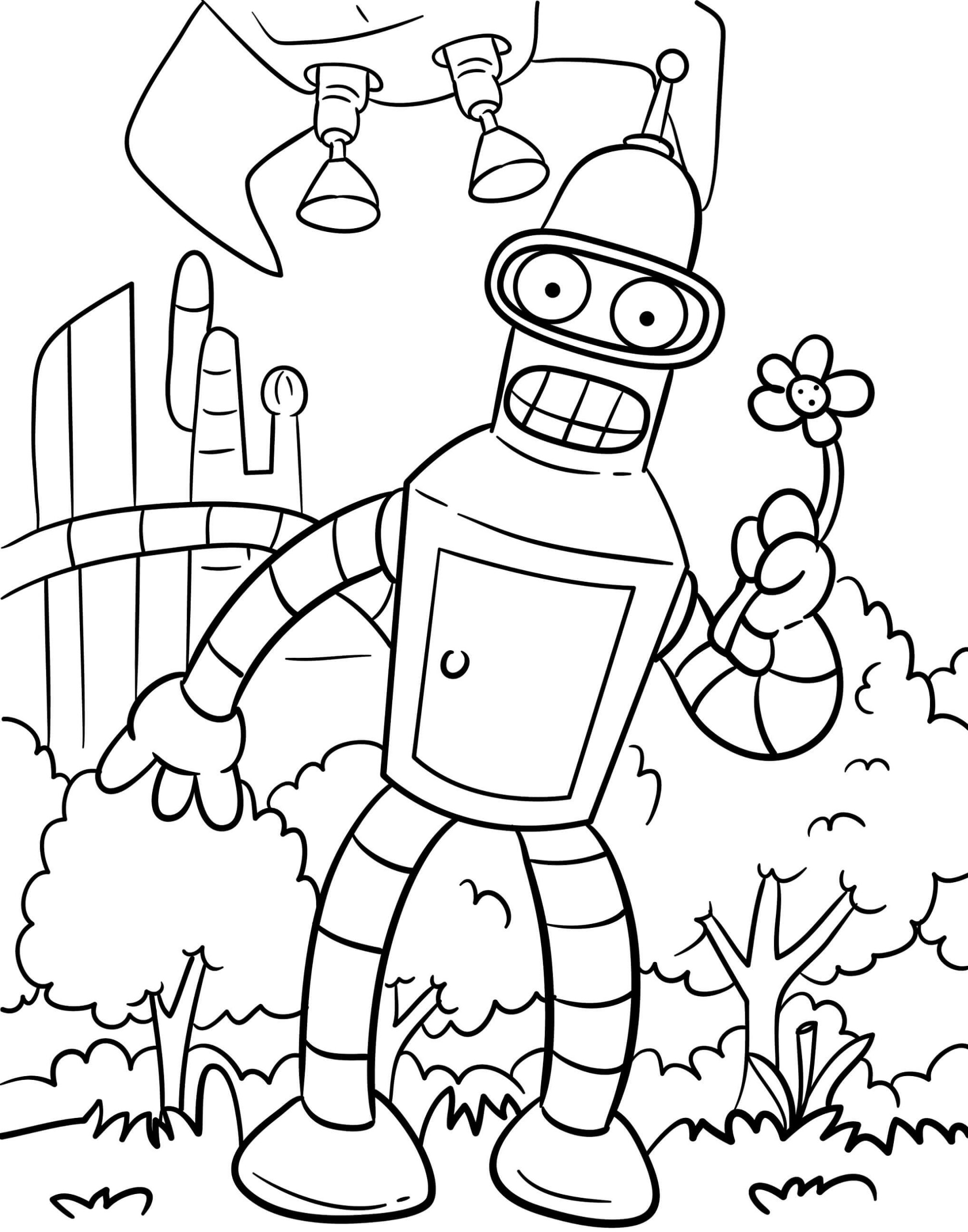 Dessin De Robot coloring page