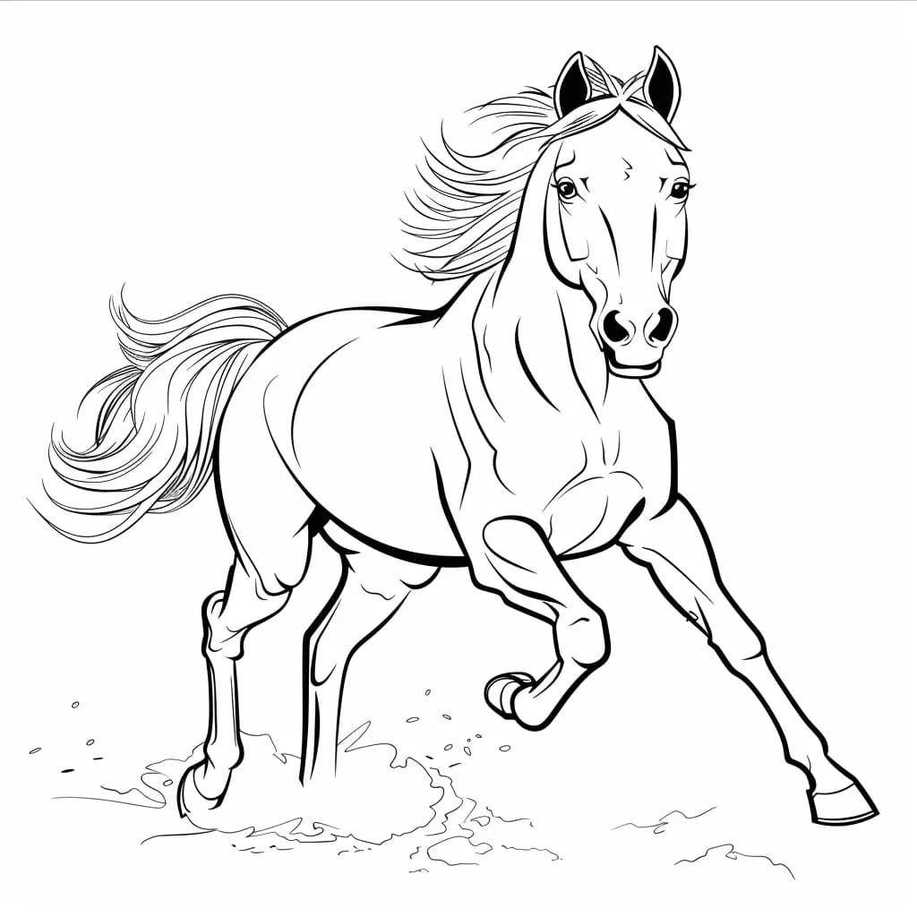 Coloriage Dessin De Un Chevaux Courent T l charger Et Imprimer Coloriage Dessin De Un Chevaux Courent T l charger Et Imprimer