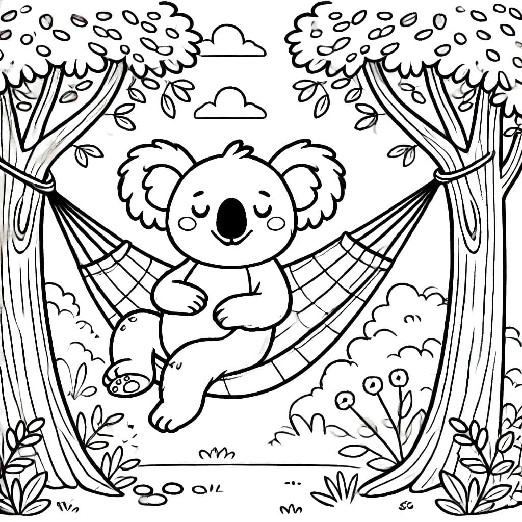 Dessin Gratuit De Koala coloring page