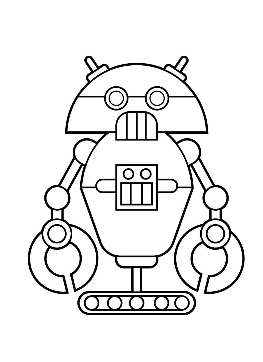 Dessin Imprimable De Robot coloring page